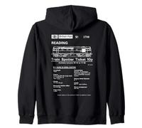 Train Spotter Ticket British Rail Class 33 Locomotive Info Zip Hoodie