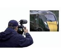 Train Spotting 4K Camera with Shotgun Microphone - Digital Camera for Filming Fast-Moving Trains, Clear Engine Sound, Train Class Numbers & Liveries, UK Railway Use from Platforms & Trackside