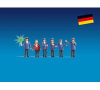 Train Staff Illuminated,5 Figurines,1 Figurine With LED Noch 17540 Gauge H0