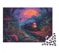 Train Starry Night Jigsaw Puzzles For Adults 1000 Piece Jigsaws Puzzles 1000 Piece Puzzles For Adults Kids Puzzle Games Toys Gift for Home Decoration Jigsaw Puzzle Great Gift For All Ages 1000pcs (7