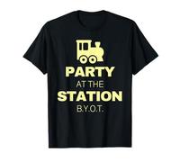 Train Station and Locomotive Lovers Party at The Station T-Shirt