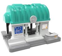 Train Station for Wooden Tracks, Train Accessories Tunnel with Sounds/Lights for Kids, Trains Toys for Motorized Cars for Railway System Compatible with Thomas & Friends, Brio, Chuggington