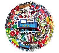 Train Stickers for Laptop(50 PCS),Gift for Children Teens Adults Girl Boys,Waterproof Stickers for Water Bottle,Train Vinyl Stickers for Scrapbook,Skateboard,Bike,Phone,Dairy