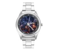 Train The Express American Railroad Watches for Men Business Dress Watch Stainless Steel Band Wristwatch
