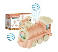 Train Toys - Floating Blow Ball Train,Sensory Educational Set with Lights and Sounds for Kids Boys Girls Birthday Christmas Interactive Learning Activity