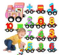 Train Toys for Kids,Magnetic Wooden Educational Toys,Children Counting Trains Puzzle Set | for Home Travel Bedroom Preschool Living Room Classroom Birthday Holiday Christmas Boys