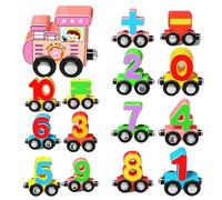Train Toys | Magnetic Number Color Learning Toys | Math Skill Train Assembly Blocks | for Kids Boys Girls Birthday Travel Classroom Preschool Living Room Christmas Children's Day