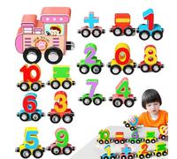 Train Toys - Magnetic Number Color Learning Toys | Shape Cognitive Sorting Blocks,for Kids Boys Girls Birthday Travel Classroom Preschool Living Room Christmas Children's Day