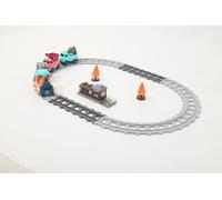 Train Track Set Plastic Toy with Magnetic Cars and Trees
