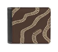 Train Tracks Classic Mens Wallets Women Slim Bifold Wallet Card Holder for Front Pocket
