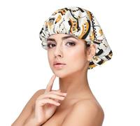 Train Transportation Print Satin Silk Bonnet for Sleeping Women, Adjustable Double Layer Satin Hair Bonnet Night Sleep Cap for Curly Hair