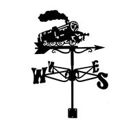 Train Weathervane for Garden Yard Weather Vane Ornaments with Arrow Wind Vane Measuring Tool for Roof Backyard Wind Direction Indicator