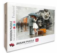 Train Wooden Jigsaw Puzzles 39x28in, Love Jigsaw Puzzles 2000 Pieces for Adults with Box, Educational Challenging Game, Back Lettering Easy to Distinguish, Summer Gifts, Beautiful Decoration, 1-3297