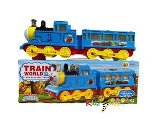 Train World Flash Electric Train W/ Light & Music Toy For Kids