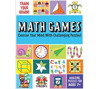Train Your Brain: Math Games: (Brain Teasers for Kids, Math Skills, Activity Books for Kids Ages 7+)
