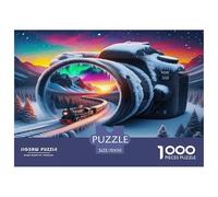 Train1000Pieces JigsawPuzzlesTrain Scenery ForAdult Challenging LargePiecePuzzles Age12+byth Challenging The Impossible Difficult Game Uncover The Puzzle 70x50cm/1000pcs