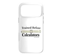 Trained Before Calculators Est Pre 1970 Slide Rule Engineer Case for iPhone 17 Pro Max