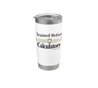 Trained Before Calculators Est Pre 1970 Slide Rule Engineer Stainless Steel Insulated Tumbler