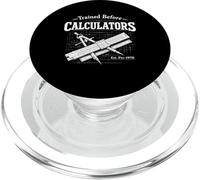 Trained Before Calculators Slide Rule Calculator Engineering PopSockets PopGrip for MagSafe