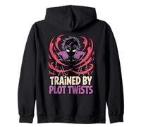 Trained By Plot Twists Shonen Manga Story Fan Zip Hoodie