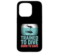 Trained To Dive Born To Save SAR Diver Case for iPhone 15 Pro