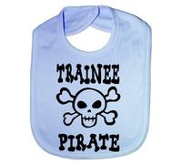 Trainee Pirate/Skull & Crossbones Funny Babygrow Babies Gift Boy/Girl Vest Blue