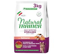 Trainer Natural Sterilised Adult with Salmon and Pea Fiber 3 kg, 3000 Gr
