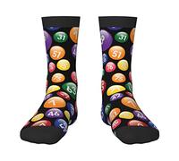 Trainer Socks Bingo Game Work Socks Breathable Sports Socks Soft Socks For Camping Work Everyday 40Cm