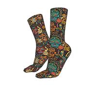 Trainer Socks Mexican Sugar Skulls Socks Funky Men’S Socks Novelty Sports Socks For Runing Outdoor Hiking 40Cm