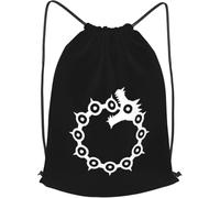 Trainer String Bags Anime Seven Deadly Sins Wrath Tattoo Sports Back Pack Lightweight Pull String Sport Bags Ideal Drawstring Backpack For Beach Shopping Outdoor