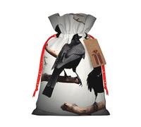 Trainer String Bags Black Crow Birds On A Branch Swim Bag Foldable Drawstring Bag Ideal Sports Back Pack For Holidays Beach Sports