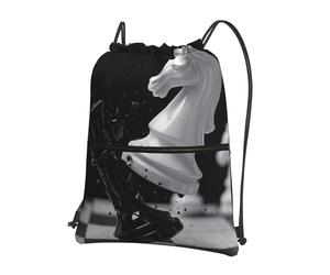 Trainer String Bags Chess Battle Moment Sports Back Pack Waterproof Drawstring Bag Unisex Drawstring Backpack For Yoga Beach Shopping