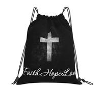 Trainer String Bags Christ Drawstring Backpack Waterproof Sports Back Pack Unisex Pull String Sport Bags For Outdoor Yoga Shopping
