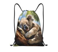 Trainer String Bags Cute Koala Animals Swim Bag Lightweight String Swim Waterproof Drawstring Bag For holidays Shopping Beach