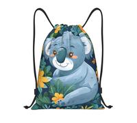 Trainer String Bags Cute Koala Flower Pattern Sports Back Pack Ideal Backpack Unisex Drawstring Bag For beach Holidays Sports