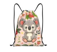 Trainer String Bags Cute Koala Strawberry Patterns Backpack Ideal Drawstring Bag Waterproof Sports Back Pack For yoga Holidays Beach