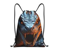 Trainer String Bags Dragon Head Sculpture Art Sports Back Pack Ideal Gym Bag Unisex Drawstring Backpack For Holidays Yoga Shopping