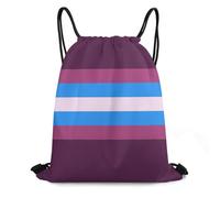 Trainer String Bags Elegant Lgbt Pride Flag Gender Non Conforming Gym Bag Unisex Sports Back Pack Ideal Drawstring Backpack For Outdoor Holidays Beach