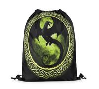 Trainer String Bags Exotic Dragon Magical Mysterious Wild Animal Backpack Waterproof String Swim Lightweight Drawstring Bag For Beach Holidays Sports