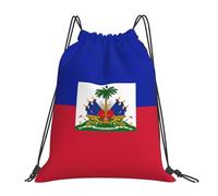 Trainer String Bags Haiti Drawstring Backpack Foldable Pull String Sport Bags Ideal Gym Bag For Holidays Outdoor Yoga