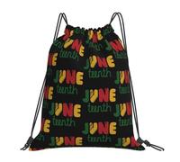 Trainer String Bags Happy June-Teenth Day Freedom 1865 Backpack Foldable Drawstring Bag Unisex Swim Bag For Beach Yoga Sports