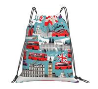 Trainer String Bags I Like London Print Drawstring Bag Lightweight Sports Back Pack Unisex Drawstring Backpack For Beach Holidays Outdoor