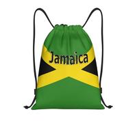 Trainer String Bags Jamaica Flag Drawstring Bag Waterproof Pull String Sport Bags Ideal Gym Bag For Yoga Outdoor Beach