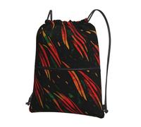 Trainer String Bags Jamaica Rasta Pattern Pull String Sport Bags Ideal Sports Back Pack Waterproof Drawstring Bag For Yoga Beach Shopping