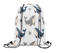 Trainer String Bags Kawaii Whale String Swim Waterproof Drawstring Pe Bags Unisex Swim Bag For Shopping Yoga Holidays