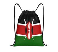Trainer String Bags Kenyan Flag String Swim Lightweight Drawstring Pe Bags Unisex Sports Back Pack For Shopping Yoga Beach