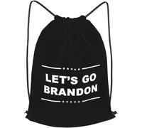 Trainer String Bags Let'S Go Brandon Drawstring Backpack Ideal Sports Back Pack Lightweight Pull String Sport Bags For Shopping Beach Yoga