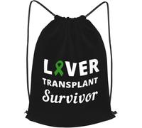 Trainer String Bags Liver Transplant Survivor Sports Back Pack Unisex Pull String Sport Bags Ideal Drawstring Backpack For Yoga Shopping Holidays