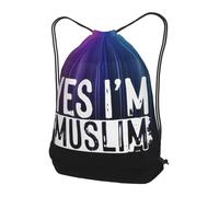 Trainer String Bags Muslim Arabic Islamic Religious Allahs God Be Pull String Sport Bags Unisex Sports Back Pack Lightweight Gym Bag For Yoga Shopping Holidays