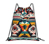 Trainer String Bags Native American Pattern Print Drawstring Bag Lightweight Sports Back Pack Unisex Drawstring Backpack For Yoga Beach Outdoor